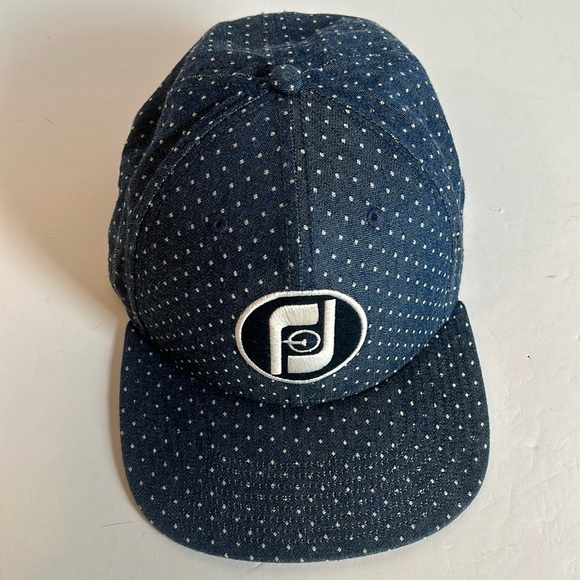 FJ Navy & White Heritage limited edition Snap Back Golf Cap Adult OS - Picture 1 of 5